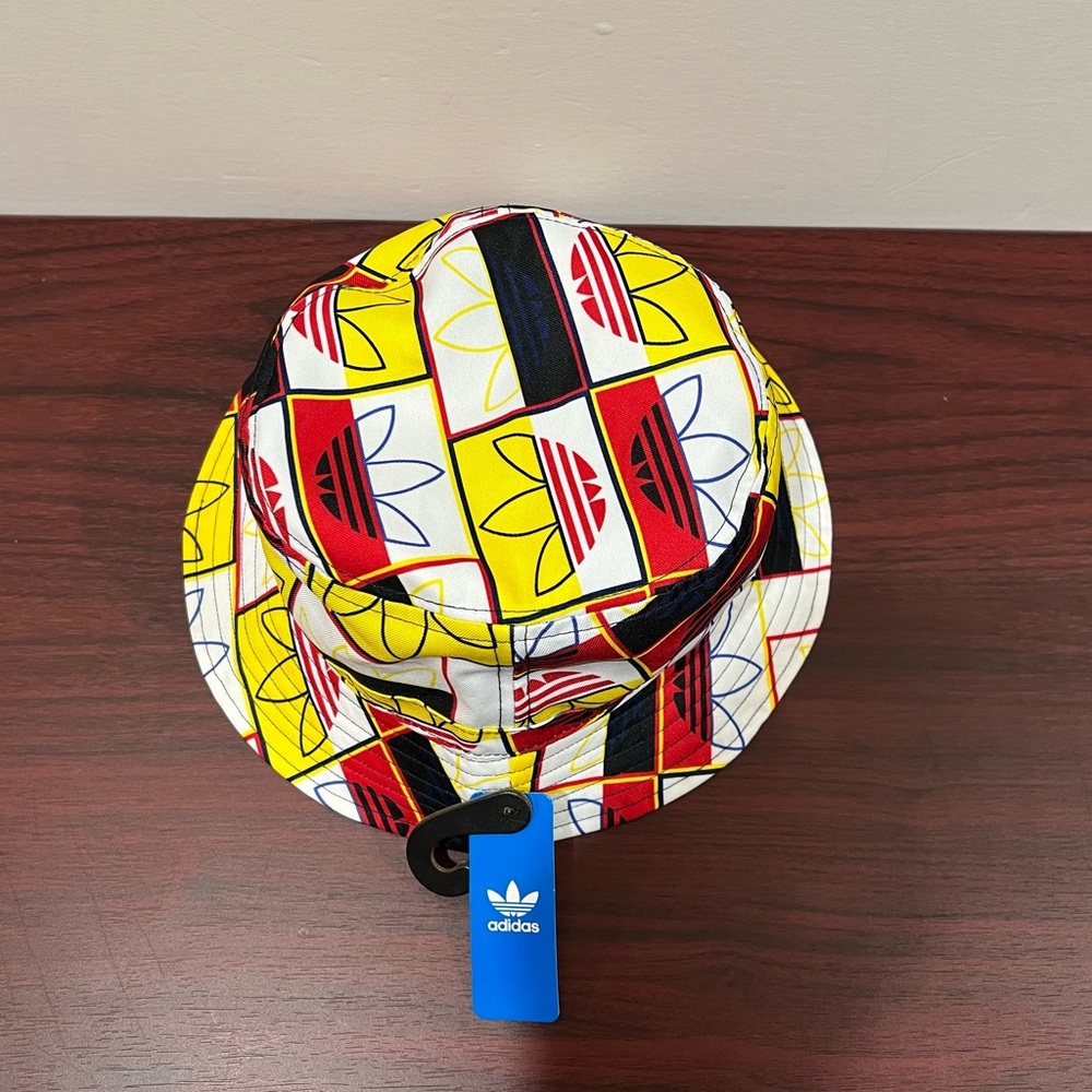 Adidas Bucket Hat, FZ8578, Yellow & Red - Picture 5 of 7